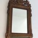 Louis XVI style mirror in patinated and gilded wood