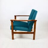 Armchair like 'Lis', 1970s blue turquoise - 2 pieces available