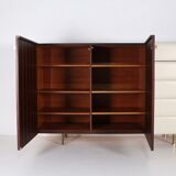 Rosewood and brass buffet by Roger Landault for Regy