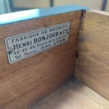 Modernist art deco black lacquered buffet