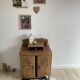Black Art Deco bedside table