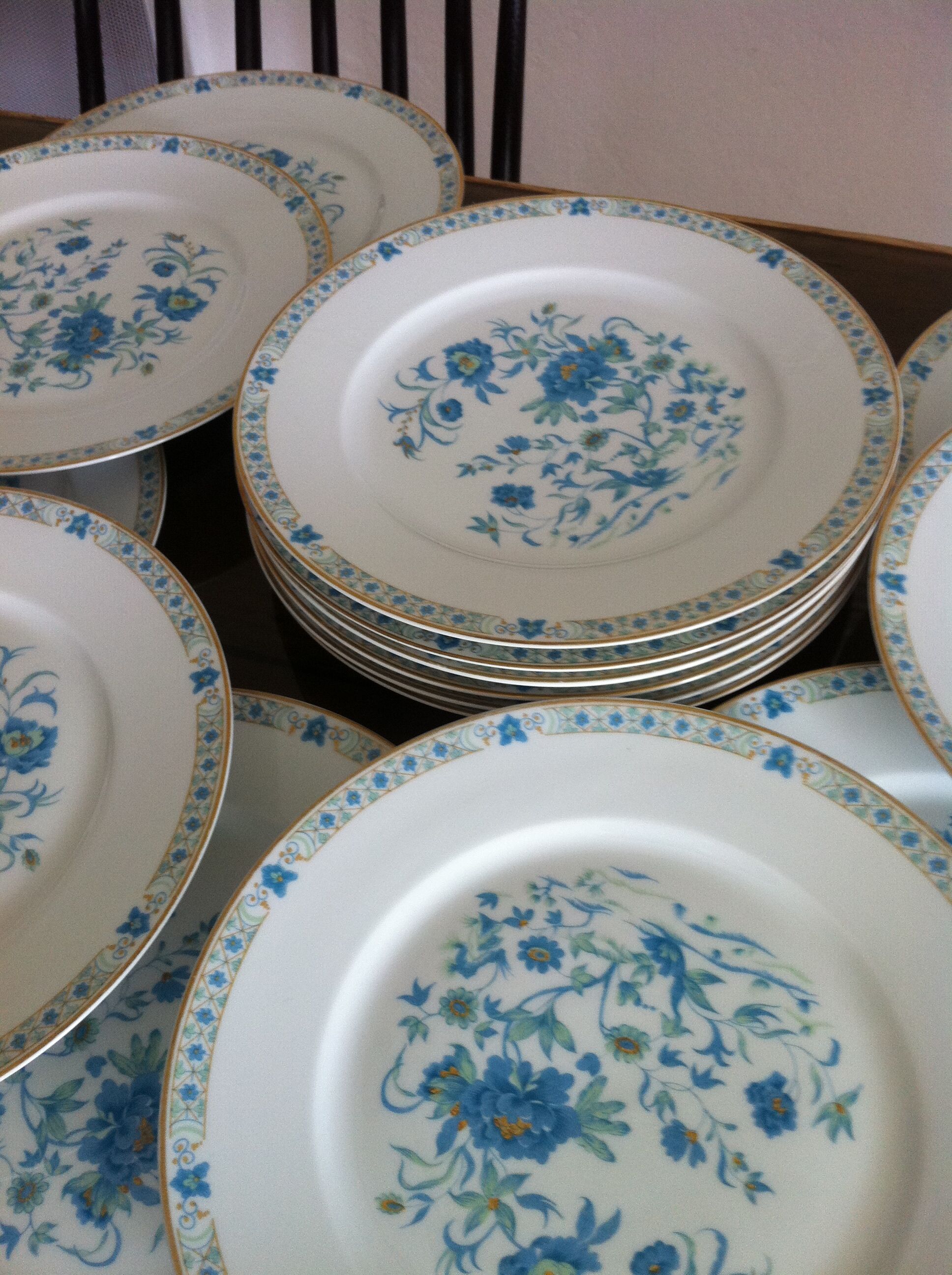 Set of 15 flat plates Haviland model Nanjing