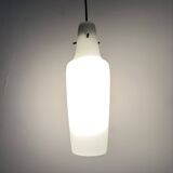 Mid-century grey glass pendant hanging lamp , 1960s Scandinavian