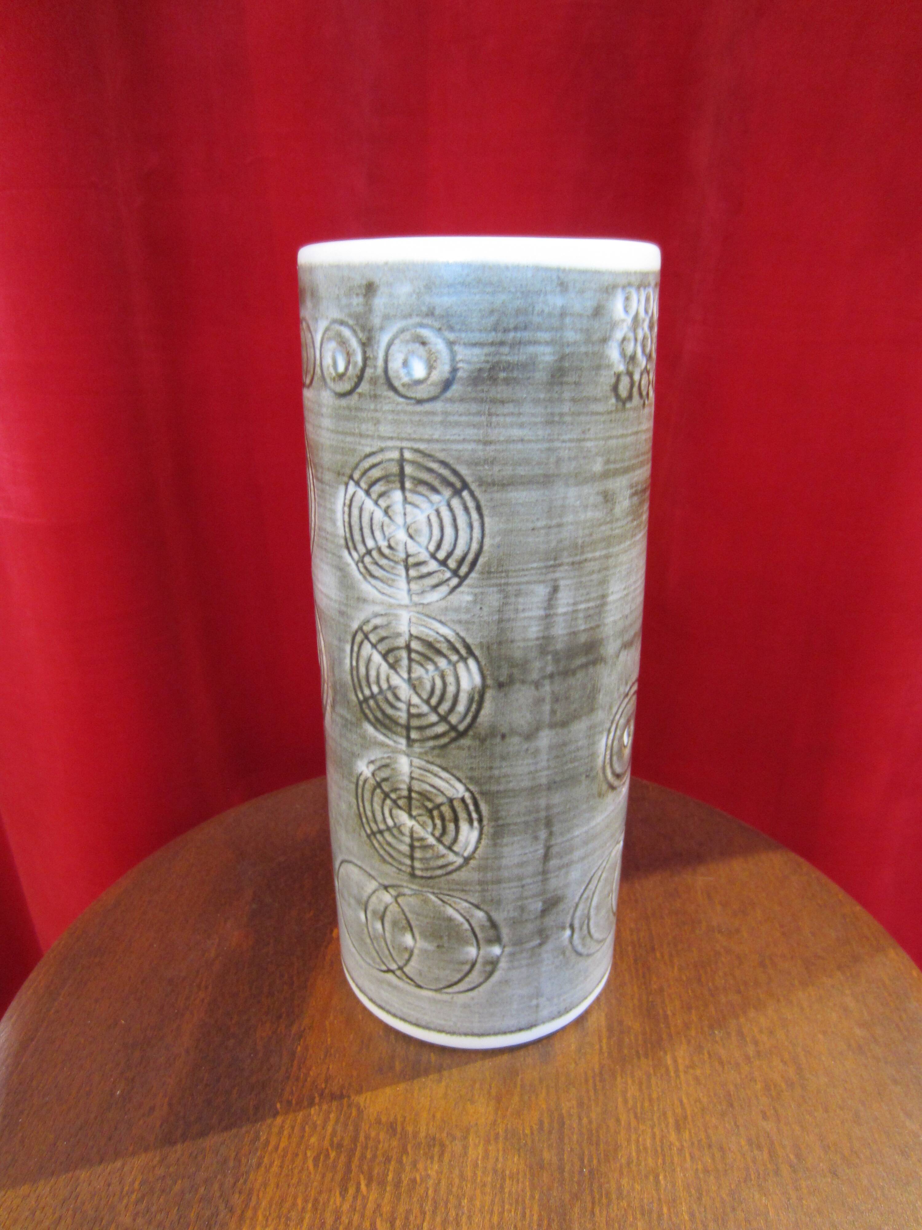 Scandinavian ceramic vase Sarek by Olle Alberius for Rörstrand Sweden