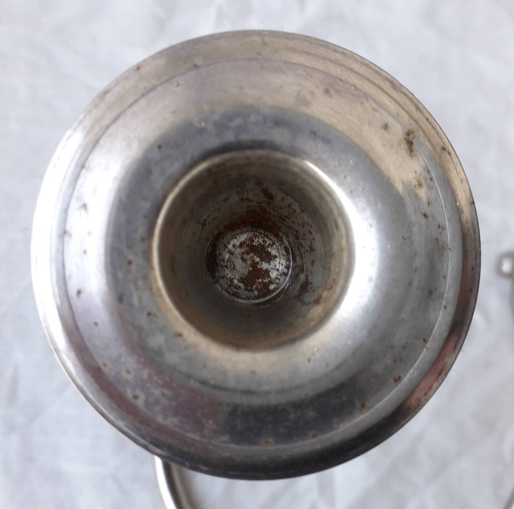 Double metal candle holder