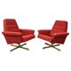 Pair of Vintage Swivel Armchairs from Up Zavody, 1970s