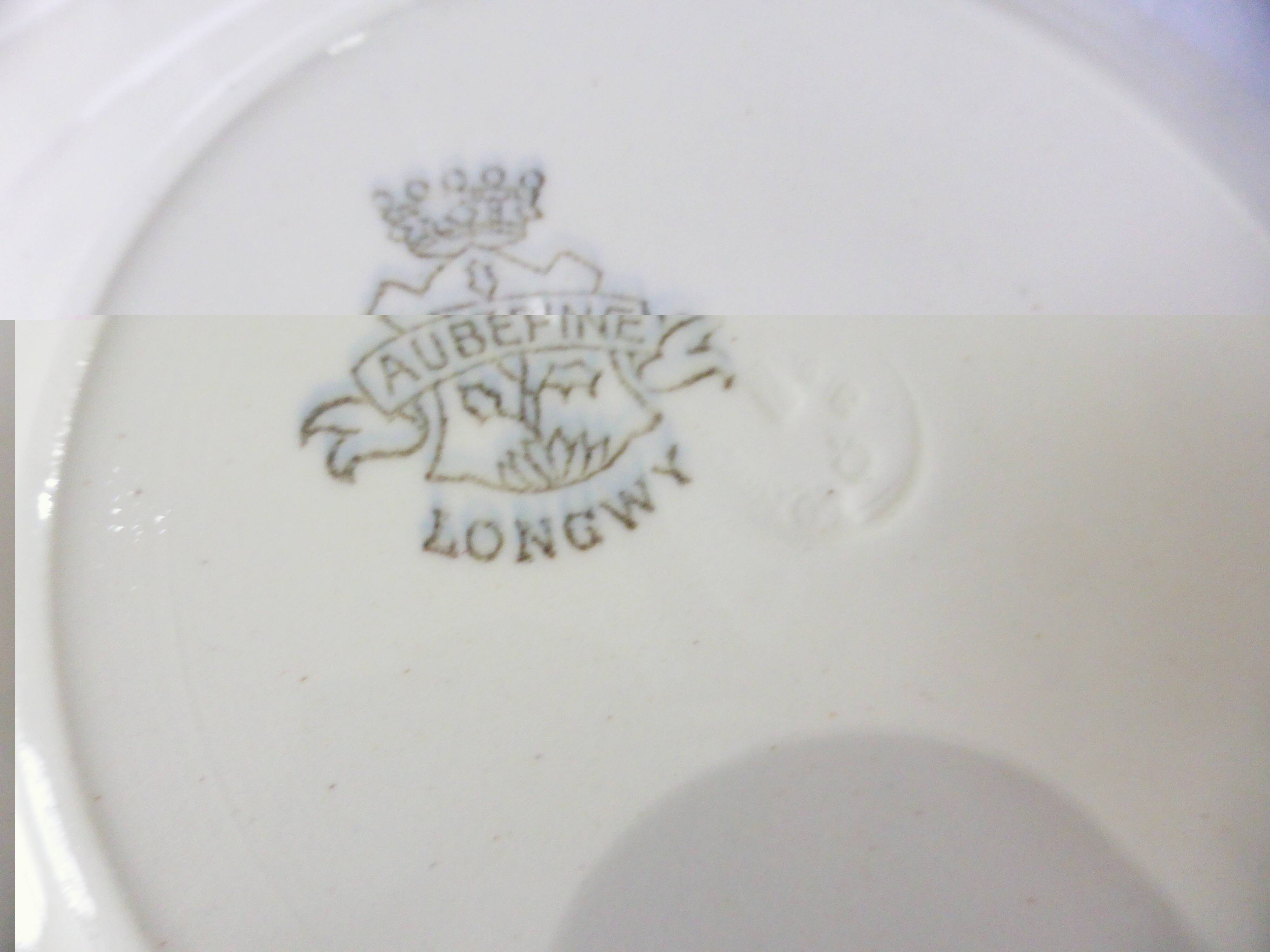 5 Longwy soup plates, Aupébines model