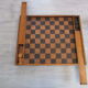Old wooden lady play tray and backgammon