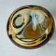 Brown and blue Sommerso ashtray by Seguso, Murano glass, Italy, 1970