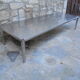 Table basse en inox industrielle