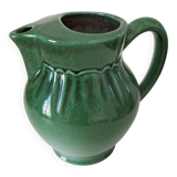 Glazed earthenware pitcher
