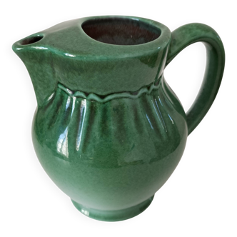 Glazed earthenware pitcher
