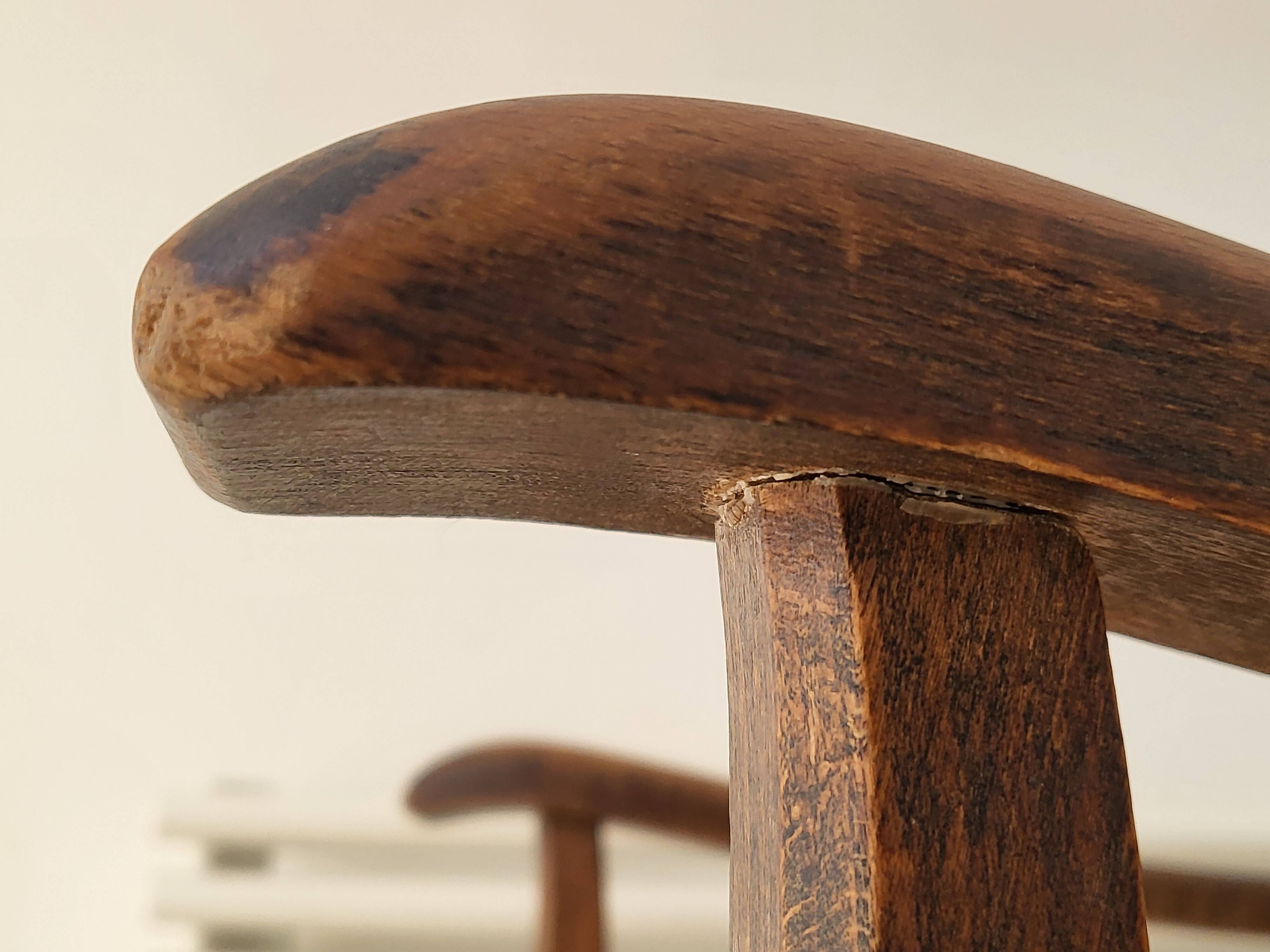 Pair of vintage leather armchairs