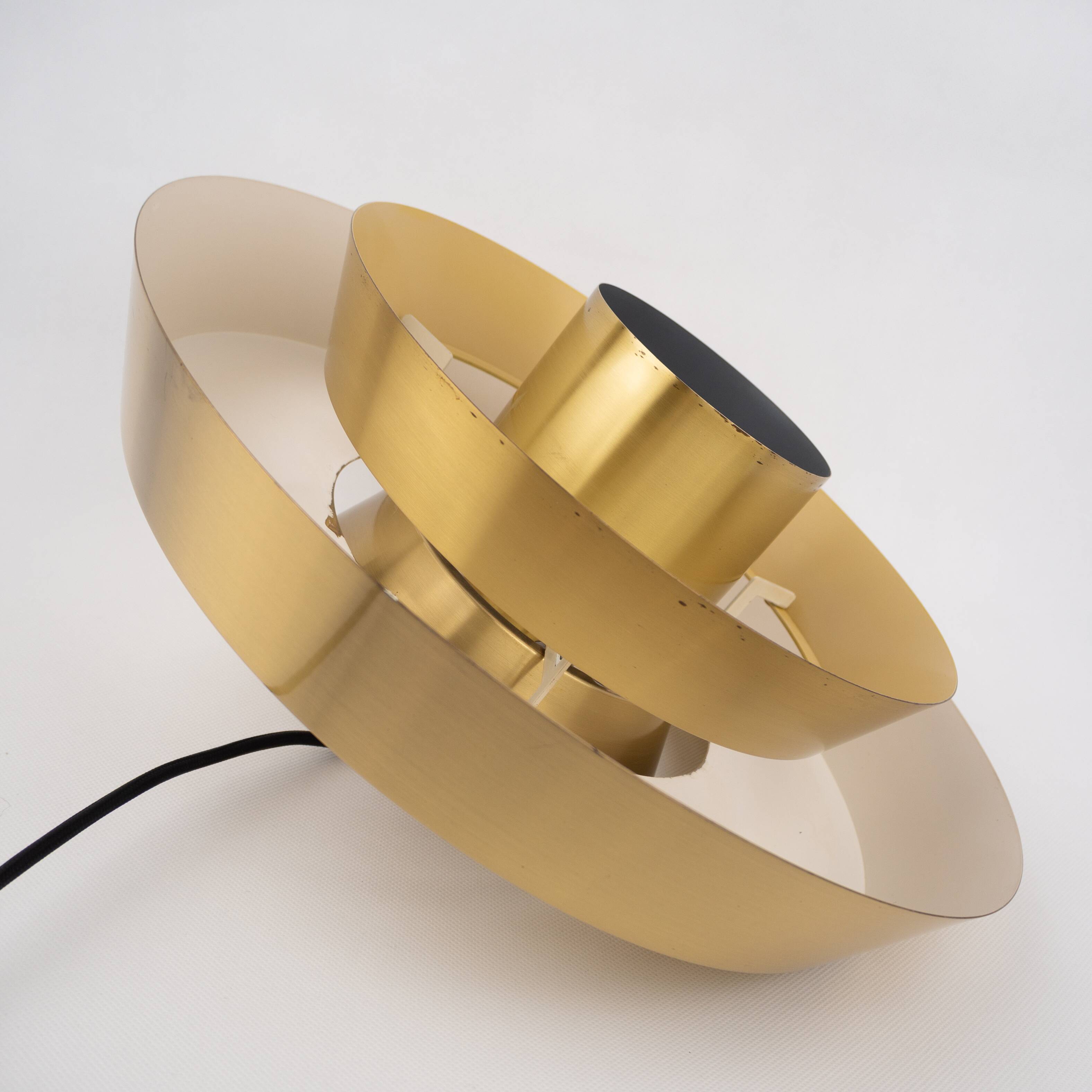 Danish vintage brass pendant lamp by Jo Hammerborg, Fog og Mørup, 1963