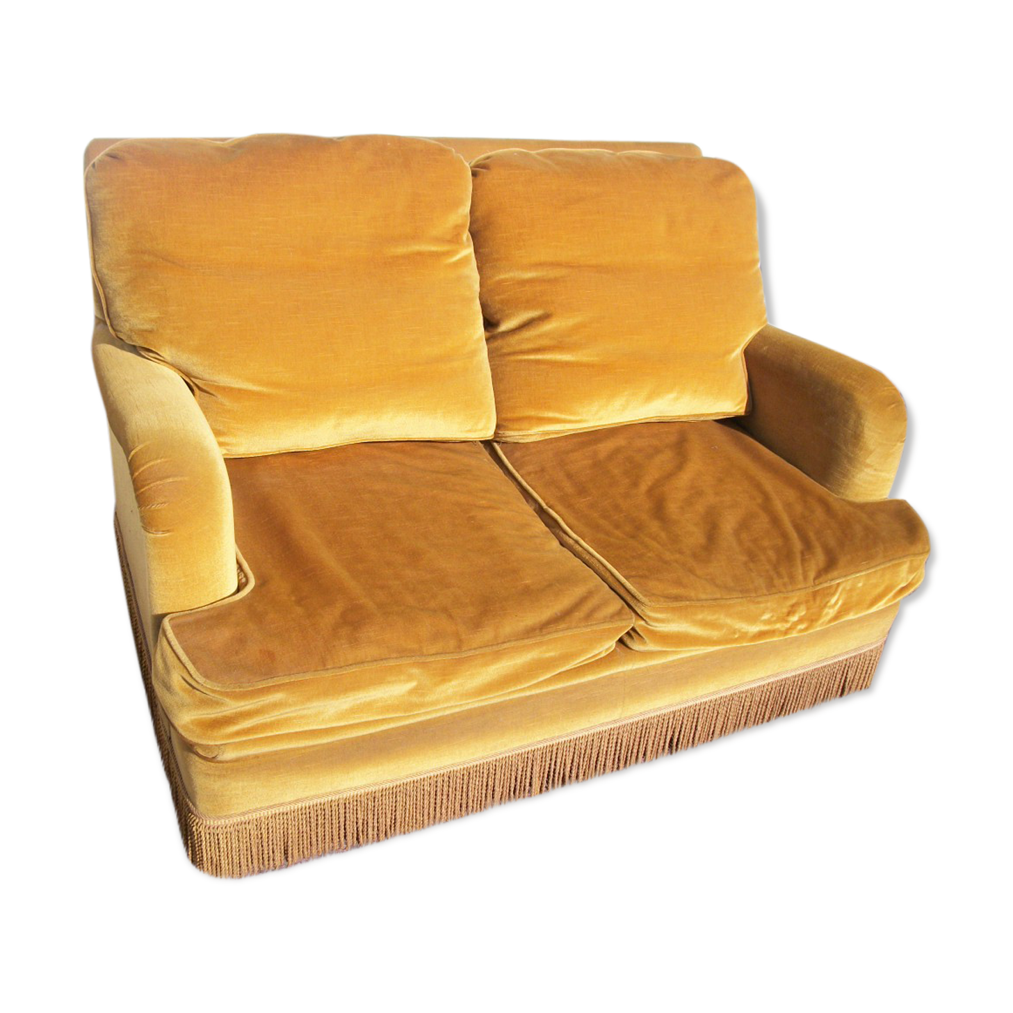 Gold Velvet Sofa