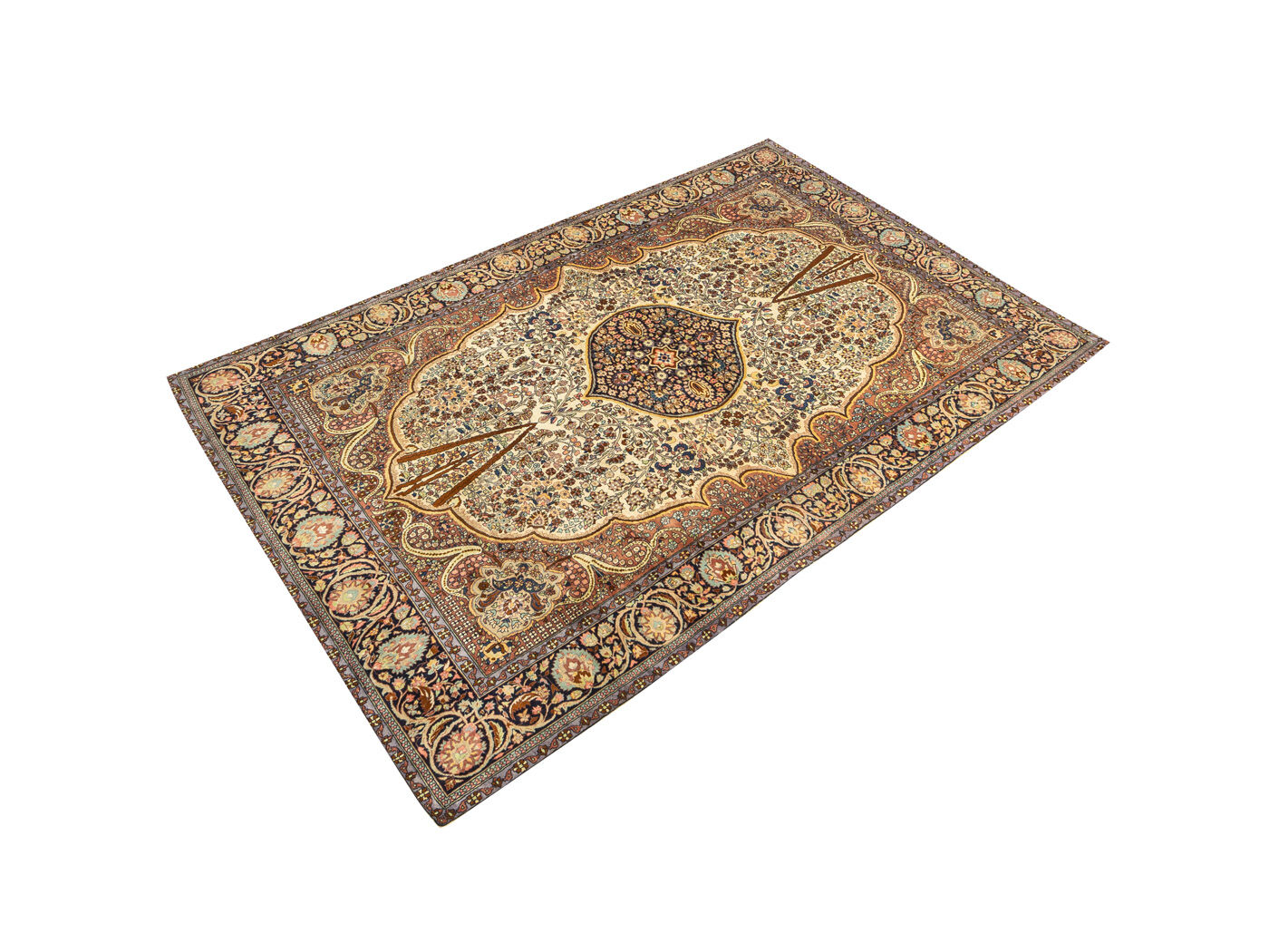 Tapis Ghom des années 1960 186 x 293