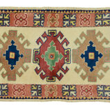 Anatolian handmade vintage rug 130 cm x 78 cm