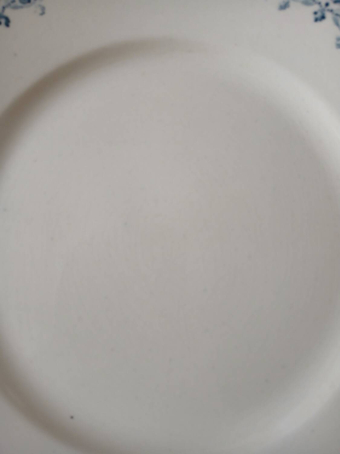 6 antique flat plates in ironstone Hb & Cie