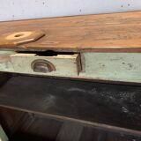 Small flemish style counter in patinated fir, 20th century