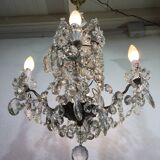 4 light crystal chandelier