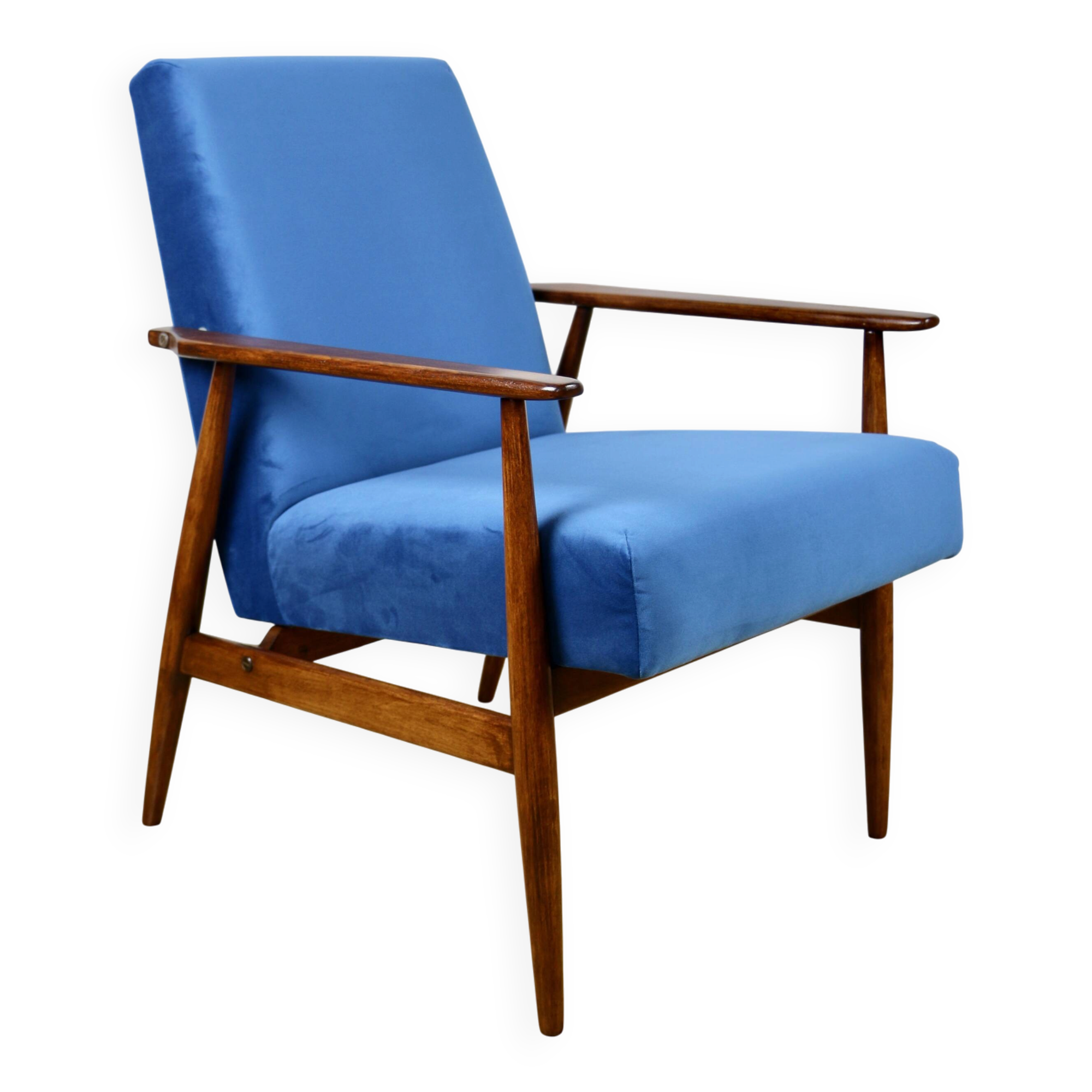Vintage Easy Armchair 'Lis', 1970s blue - 2 pieces available