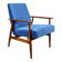 Vintage Easy Armchair 'Lis', 1970s blue - 2 pieces available