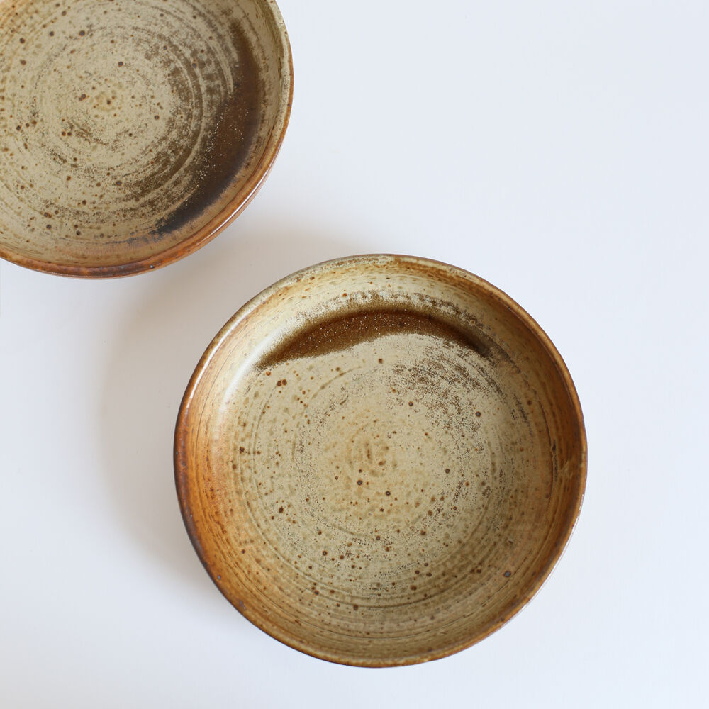 Set of 4 stoneware plates