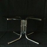 Round coffee table smoked glass