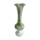 Vase en opaline vert et blanc