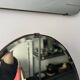Oval beveled mirror