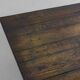 Large rustic brutalist coffee table in patinated wood, 1980s