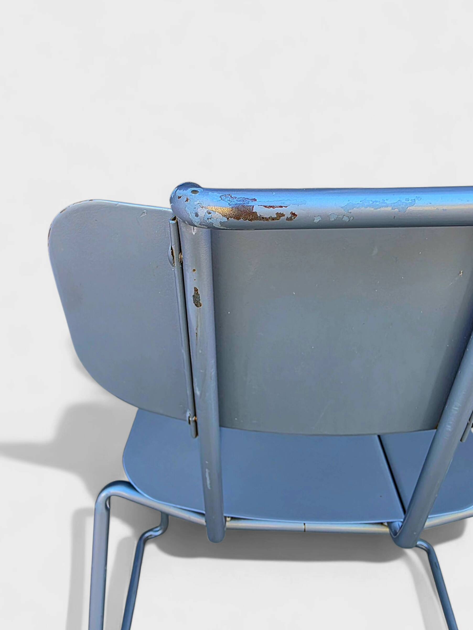 Modern Italian aluminum chairs by Tanzi, 1980