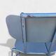 Modern Italian aluminum chairs by Tanzi, 1980