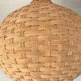 Rattan ball chandelier