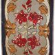 Tapis américain style hooké à motifs floraux, début XXe siècle