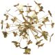 hammered brass chandelier
