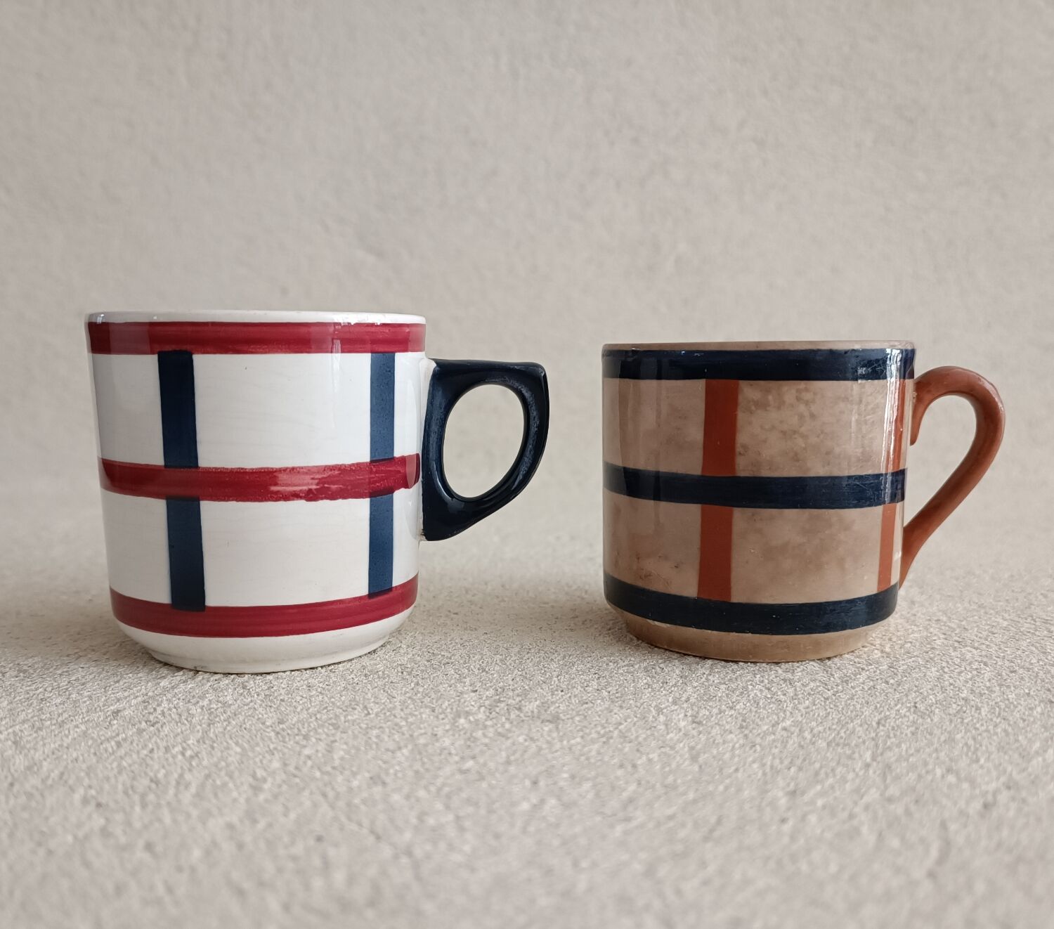 Two cups model Béarn Creil Montereau
