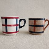 Two cups model Béarn Creil Montereau