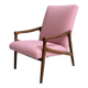 Pink arm chair by Jiri jiroutek 1960s reupholstered in boucle pink