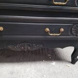 Black chest of drawers 3 drawers