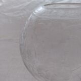 Vase ball engraved floral pattern