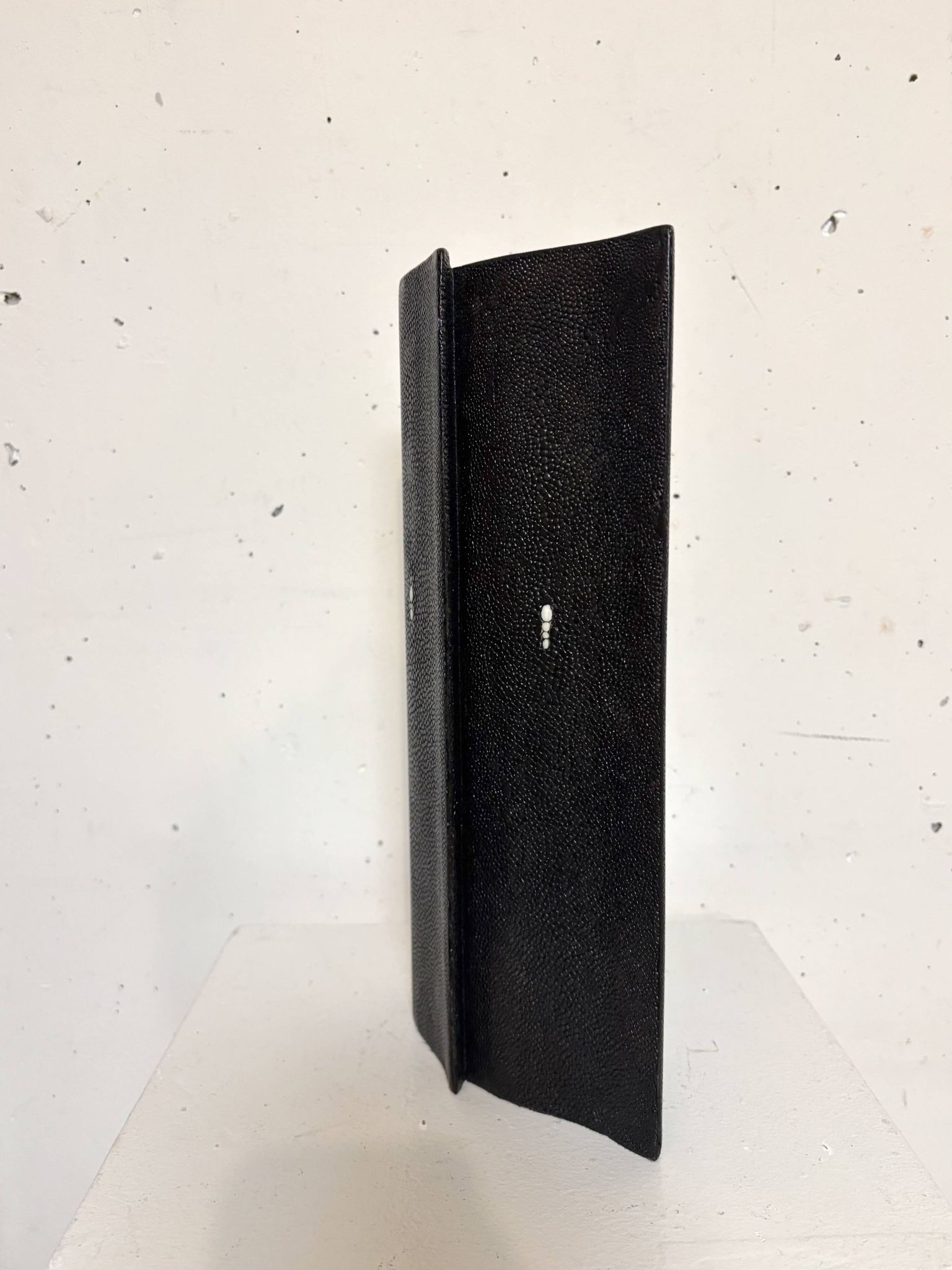 Geometric shagreen vase Ria & Yiouri Augousti, 1990