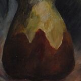 Oil on panel with raven or cozbeau still life with bouquet of flowers