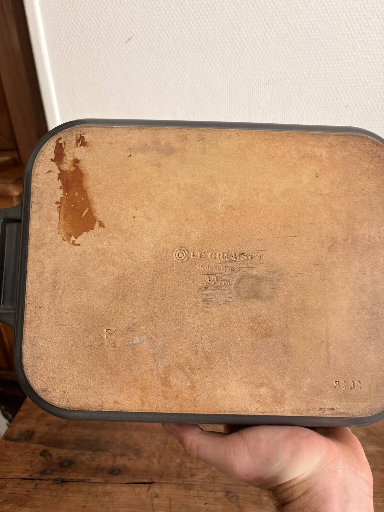 Le Creuset Grey Enamelled Cast Iron Rectangular Roasting Dish 32cm