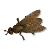 Gold metal ashtray fly
