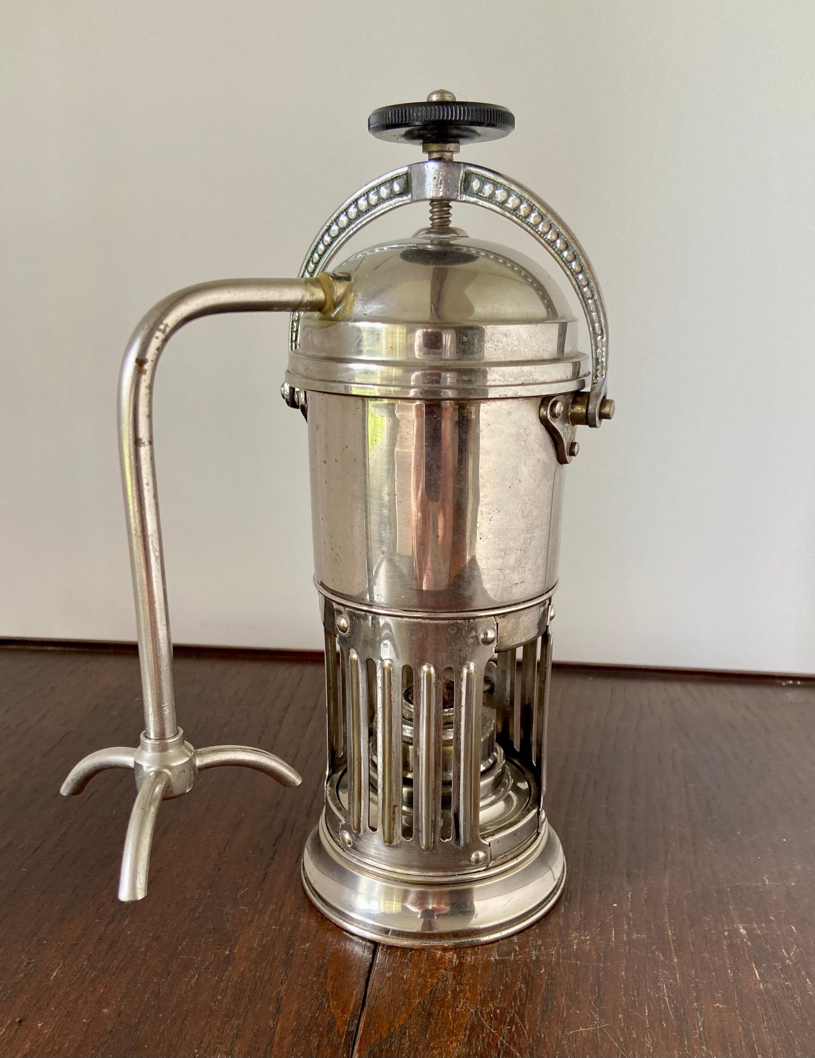 Antique pressure coffee maker 3 taps