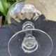 6 Champagne glasses in glass with Venetian ribs - XIXth
