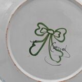 Pair of Nevers earthenware plates signed Félicien Cottard between 1898 and 1908