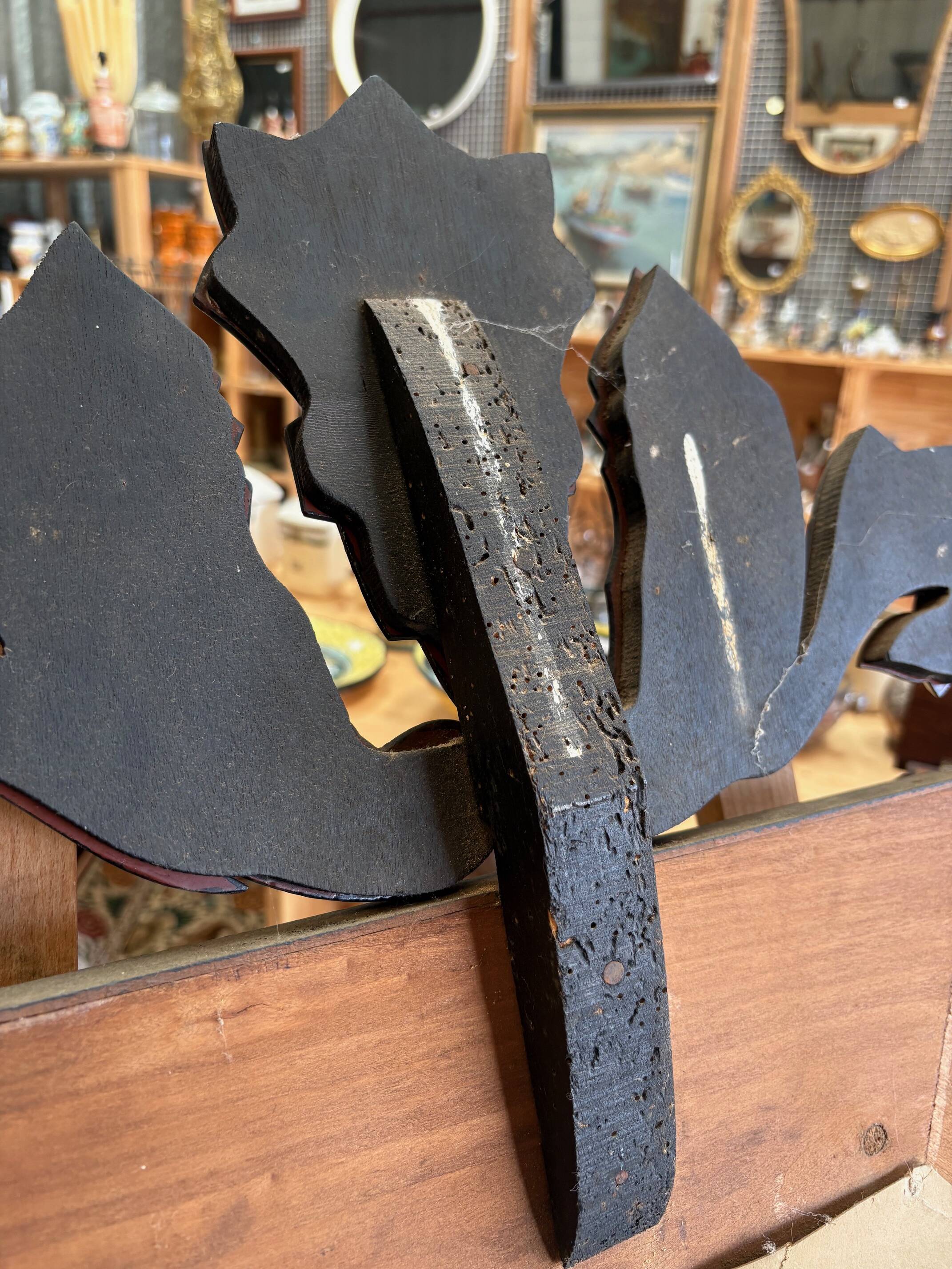 Large antique Venetian mirror with a glazing bar – early 20th century