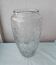 Moulded pressed glass vase